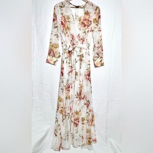 Kate and Lily Floral Wrap Maxi Dress